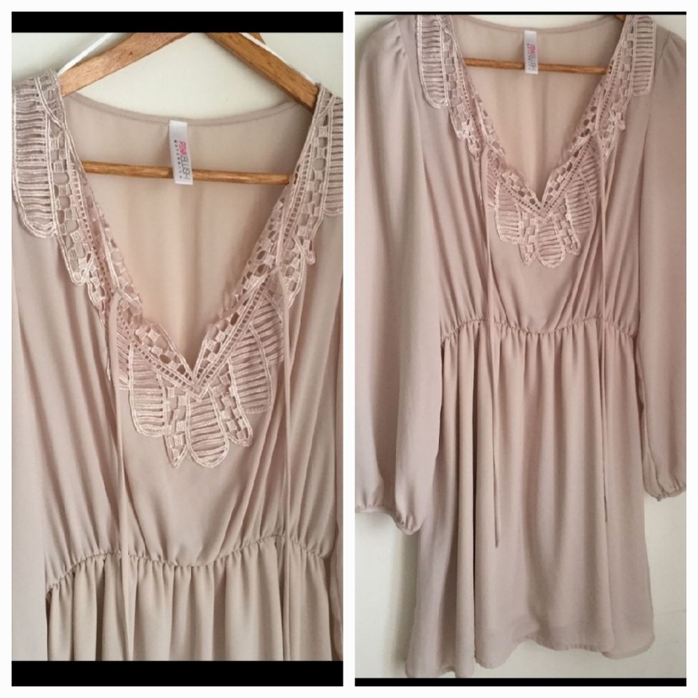 PibkBlush Maternity Dress
